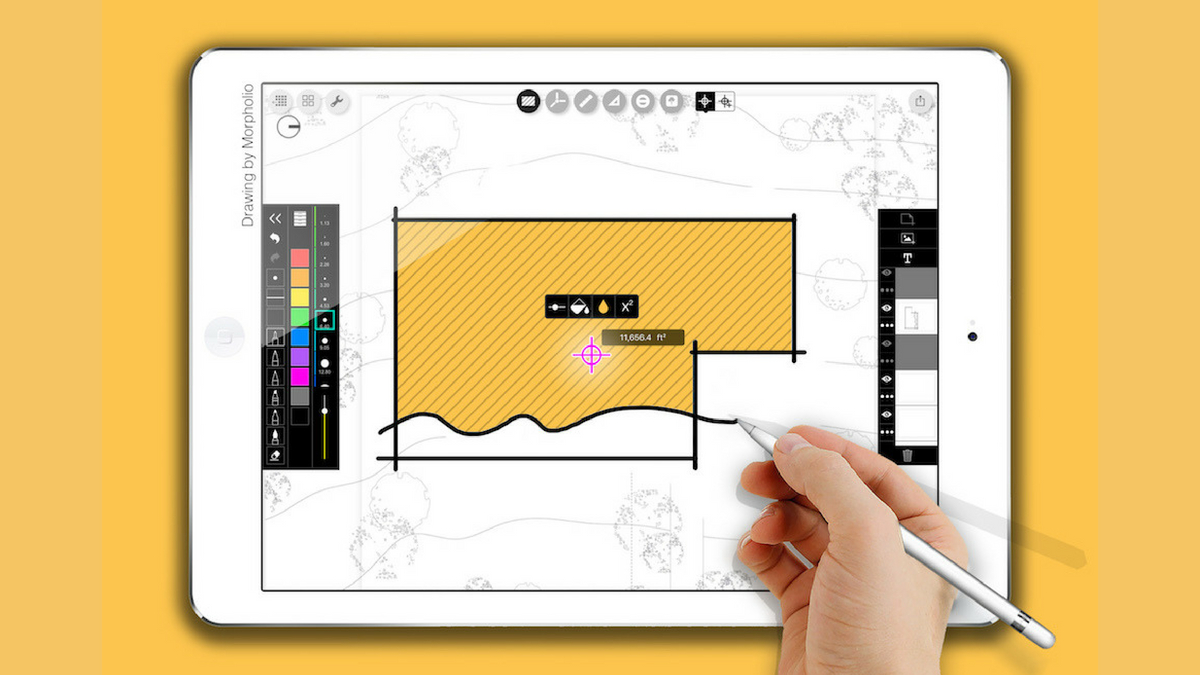 New "Smart Fill" feature for the Morpholio Trace app is super smart.